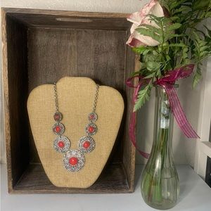 Red and Silver Necklace